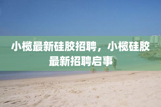 小榄最新硅胶招聘，小榄硅胶最新招聘启事中山市多米克自动化设备有限公司