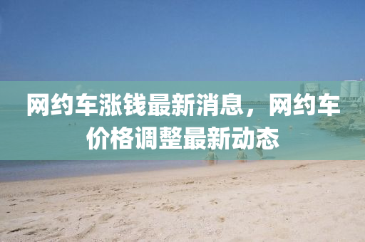 网约车涨钱最新消息中山市多米克自动化设备有限公司，网约车价格调整最新动态