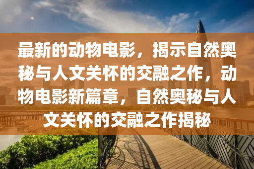最新的动物电影，揭示自然奥秘与人文关怀的交融之作，动物电影新篇章，中山市多米克自动化设备有限公司自然奥秘与人文关怀的交融之作揭秘