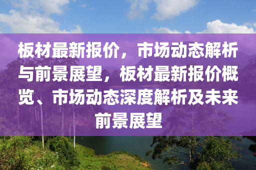 板材最新报价，市场动态解析与前景展望，板材最新报价概览、市场动态深度解析及未来前景展望中山市多米克自动化设备有限公司