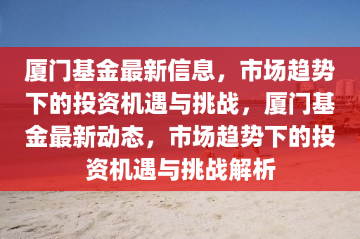 厦门基金最新信息，市场趋势下的投资机遇与挑战，厦门基金最新动态，市场趋势下的投资机遇与挑战解析中山市多米克自动化设备有限公司