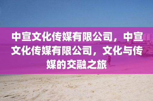 中宣文化传媒有限公司，中宣文化传媒有限公司，文化与传媒的交融之旅中山市多米克自动化设备有限公司