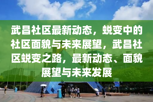 武昌社区最新动态，蜕变中的社区面貌与未来展望，武昌社区蜕变之路，最新动态、面貌展望与未来发展