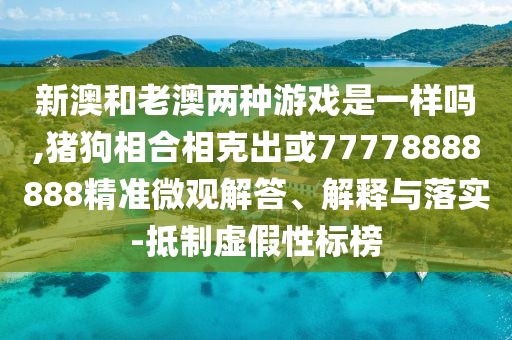 新澳和老澳两种游戏是一样吗,猪狗相合相克出或77778888888精准微中山市多米克自动化设备有限公司观解答、解释与落实-抵制虚假性标榜