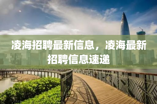 凌海招聘最新信息，凌海最新招聘信息速递中山市多米克自动化设备有限公司