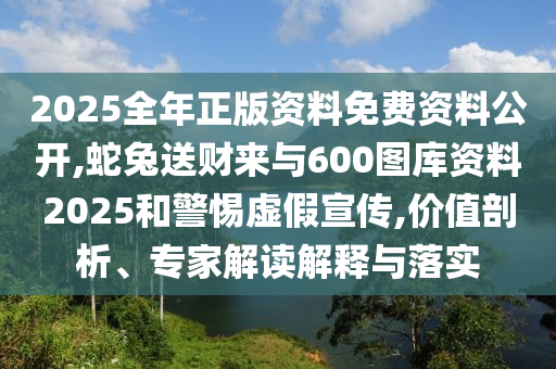 2025全年正版资料免费资料公开,蛇兔送财来与600图库资料2025和警惕虚假宣传,价值剖析、专家解读解释与落实