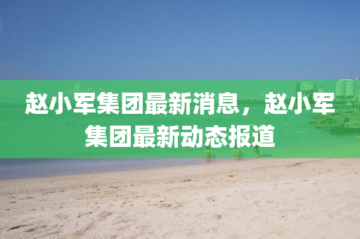 赵小军集团最新消息,赵小军集团最新动态报道