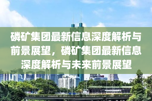磷矿集团最新信息深度解析与前景展望，磷矿集团最新信息深度解析与未来前景展望中山市多米克自动化设备有限公司